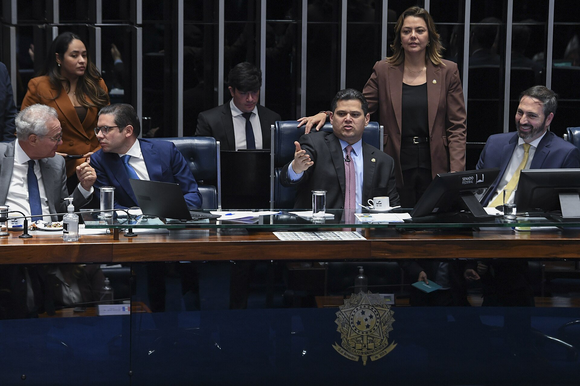 Plenário do Senado Federal, em Brasília, durante sessão